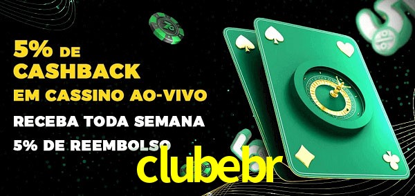 Promoções do cassino ao Vivo clubebr
